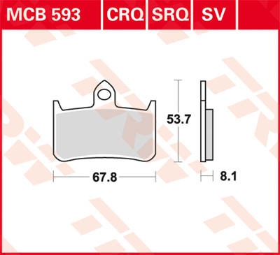 Scheibenbremsbeläge MCB593SRQ