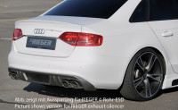 Rieger Heckeinsatz carbon look für Audi A4 (B8/B81) Lim. 11.07-12.11 (bis Facelift) Ausführung: Schwarz matt