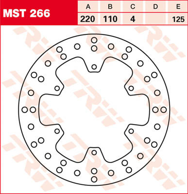 Bremsscheibe starr MST266