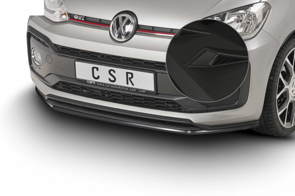 Cup-Spoilerlippe mit ABE für VW up! GTI CSL357-M Carbon Look Matt