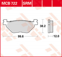 TRW Scheibenbremsbeläge MCB722 passend für Yamaha XP 530 A ABS T-MAX SJ091 12-14 TRW Scheibenbremsbeläge MCB722 passend für Yamaha XP 530 A ABS T-MAX SJ091 12-14