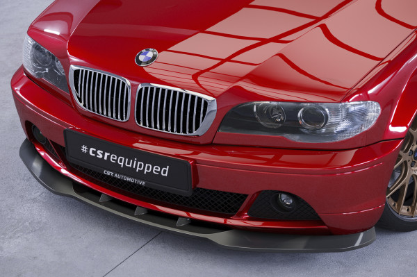 Cup-Spoilerlippe mit ABE für BMW 3er E46 Coupe / Cabrio CSL073 Schwarz Strukturiert