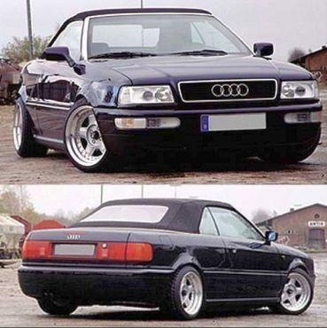 K.A.W. PlusKit Sportfahrwerk für Audi 80/90 Cabrio 89 / 8G ab 05/1991 bis 08/2000