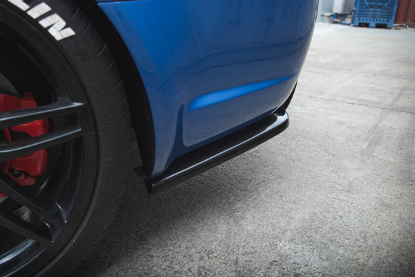 Heck Ansatz Flaps Diffusor V.2 Für Audi RS4 Limousine B7 Schwarz Hochglanz