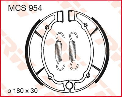 Bremsbacken MCS954