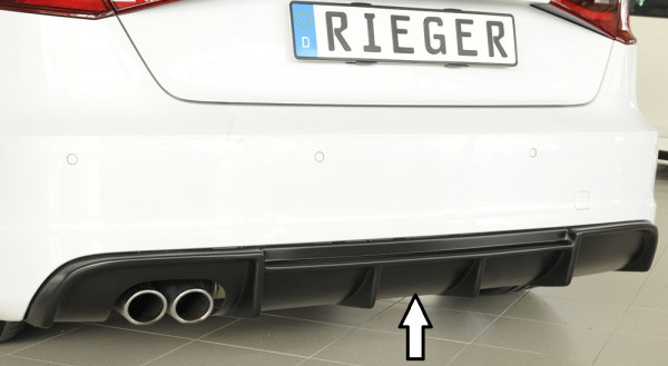 Rieger Heckeinsatz passend für Audi A3 (8V) Sportback 8VA