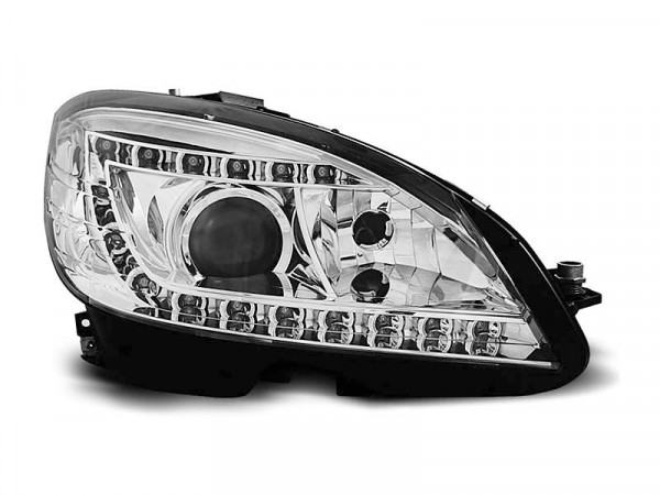 Xenon Scheinwerfer Tageslicht chrom passend für Mercedes W204 07-10