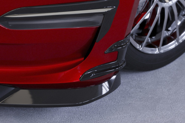 Performance Flaps für Tesla Model 3 FP021 Schwarz Strukturiert