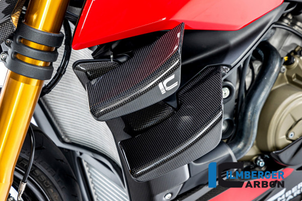 Ilmberger Carbon Winglet Satz links glanz für Ducati Streetfighter V4 2020-