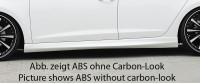 Rieger Seitenschweller links carbon look für VW Golf 7 5-tür. 10.12- Ausführung: Schwarz matt
