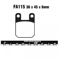 EBC Bremsbeläge FA115 TT passend für Peugeot XP6, Beta Alp, Derbi GPR EBC Bremsbeläge FA115 TT passend für Peugeot XP6, Beta Alp, Derbi GPR