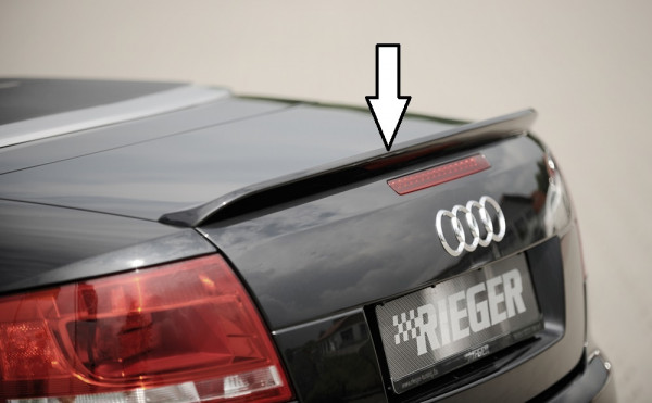 Rieger Heckklappenspoiler für Audi A4 (8H) Cabrio 04.02-12.05 (bis Facelift)