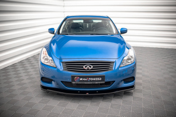 Front Ansatz Für Infiniti G37 Coupe Schwarz Hochglanz