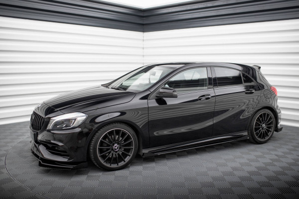 Street Pro Seitenschweller Ansatz passend für Mercedes-Benz A AMG-Line W176 Facelift