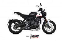 MIVV Delta Race Edelstahl Schwarz Komplettanlage passend für Triumph Trident 660 / Tiger Sport 660 ( MIVV Delta Race Edelstahl Schwarz Komplettanlage passend für Triumph Trident 660 / Tiger Sport 660 (