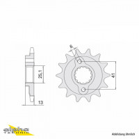 Ritzel 14 Zähne Teilung 520 passend für Honda XR650R Ritzel 14 Zähne Teilung 520 passend für Honda XR650R