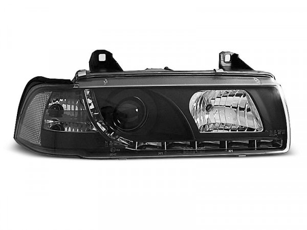 Scheinwerfer Tageslicht schwarz passend für BMW E36 12.90-08.99