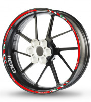 Felgenrandaufkleber rot-weiß passend für 1100 ccm Felgenrandaufkleber rot-weiß passend für 1100 ccm