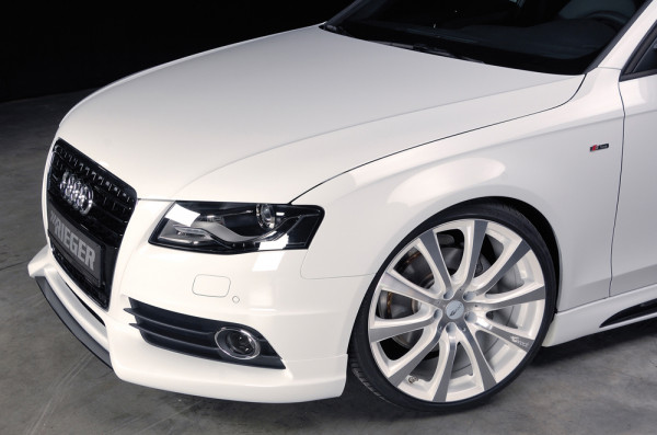 Rieger Spoilerschwert carbon look für Audi A4 S4 (B8/B81) Lim. 11.08-12.11 (bis Facelift)