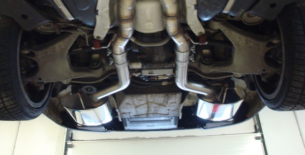 Endschalldämpfer passend für BMW F01 760i 6,0l 400kW rechts/links - 2x63 Typ 14 ohne Abgasklappen