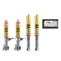 KW Gewindefahrwerk V1 inox passend für Audi 80 (B3) 89, 89Q, 8A, SF2 06/1986-10/1991 KW Gewindefahrwerk V1 inox passend für Audi 80 (B3) 89, 89Q, 8A, SF2 06/1986-10/1991