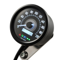 Daytona Digitaltacho New Velona 60 schwarz bis 200 km/h Daytona Digitaltacho New Velona 60 schwarz bis 200 km/h