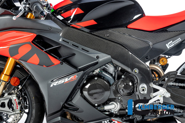 Ilmberger Carbon Rahmenabdeckung links glanz für Aprilia RSV4 2021-