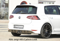 Rieger Heckeinsatz für R-Line Heckschürze matt schwarz für VW Golf 7 5-tür. 10.12- Ausführung: Schwarz matt