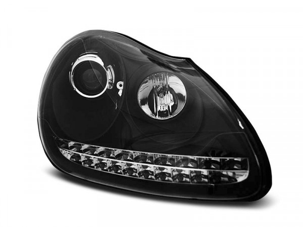 Xenon Scheinwerfer Tageslicht schwarz passend für Porsche Cayenne 02-06