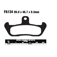 EBC Bremsbeläge passend für Gilera RC 600 C 91-93 EBC Bremsbeläge passend für Gilera RC 600 C 91-93