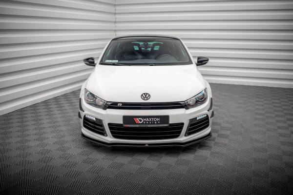 Front Ansatz Für VW SCIROCCO R Ver2 Schwarz Hochglanz