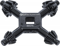 Bohrfutter-Kreuzschlüssel universal Ø 4–7 mm Bohrfutter-Kreuzschlüssel universal Ø 4–7 mm