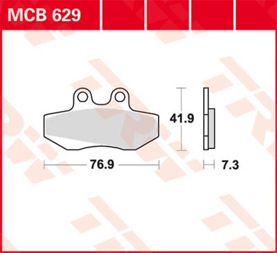 Scheibenbremsbeläge MCB629