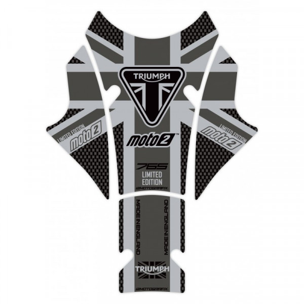 Motografix 3D Gel Tank Pad Protector passend für Triumph Daytona 765 Moto2