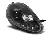 Scheinwerfer passend für Fiat Grande Punto 08-09 Schwarz LED Scheinwerfer passend für Fiat Grande Punto 08-09 Schwarz LED