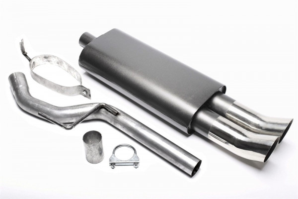 TA Technix Sportendschalldämpfer 2x76mm DTM passend für VW Passat 35I