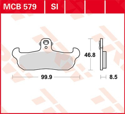 Scheibenbremsbeläge MCB579SI
