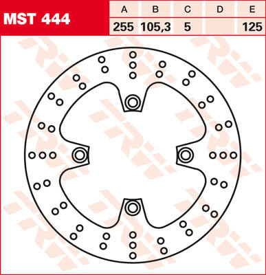 Bremsscheibe starr MST444