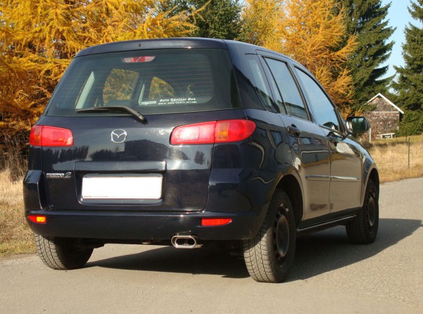 FOX Endschalldämpfer passend für Mazda 2 DY - 150x70 Typ 53