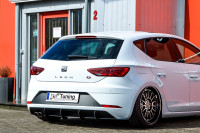 Gefräster Heckansatz mit Finnen passend für Seat Leon 5F FR Gefräster Heckansatz mit Finnen passend für Seat Leon 5F FR