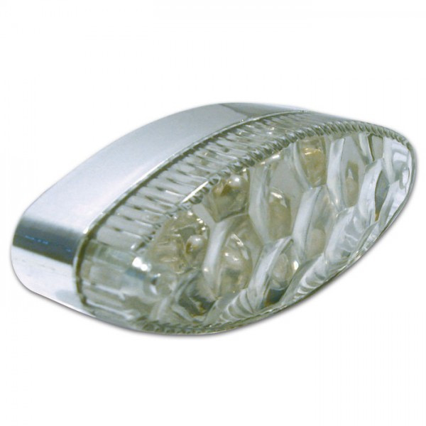 LED-Rücklicht Groove chrom klar E-geprüft