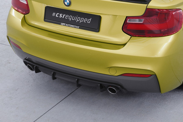 Heckansatz für BMW 2er (F22 / F23) Coupe und Cabrio HA273 Schwarz Strukturiert