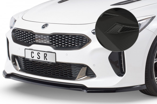 Cup-Spoilerlippe mit ABE für Kia Stinger GT CSL426-M Carbon Look Matt