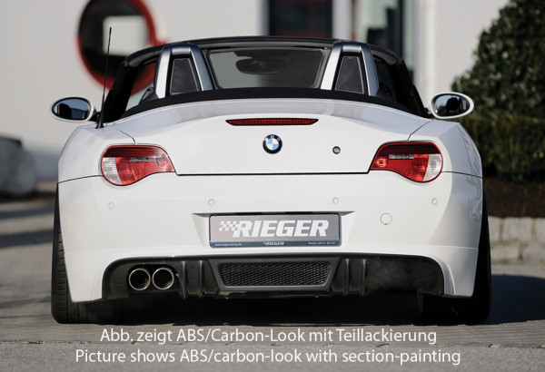 Rieger Heckansatz carbon look für BMW Z4 (E85) Roadster 01.06-03.09 (ab Facelift)