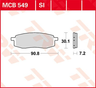 Scheibenbremsbeläge MCB549
