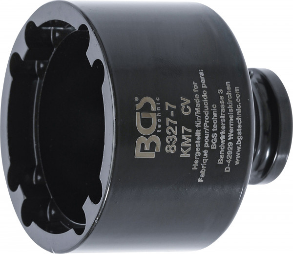 BGS Nutmutternschlüssel KM7 mit innenliegenden Zapfen