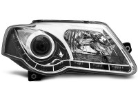 Scheinwerfer True DRL chrom passend für VW Passat B6 3C 03.05–10 Scheinwerfer True DRL chrom passend für VW Passat B6 3C 03.05–10
