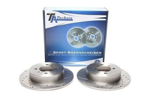 TA Technix Sport Bremsscheiben Satz Hinterachse passend für Nissan 100NX / Almera / Sunny