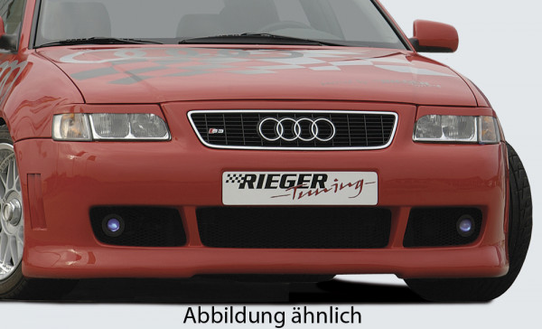 Rieger Spoilerstoßstange S3-Look matt schwarz für Audi A3 (8L) 5-tür.