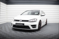 Front Ansatz V.1 Für VW Golf 7 R / R-Line Schwarz Hochglanz